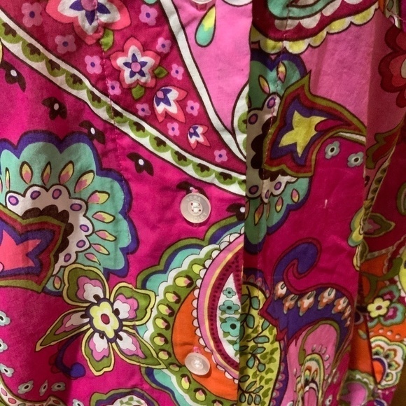 Vera Bradley Floral Paisley Top - EUC - Picture 4 of 8